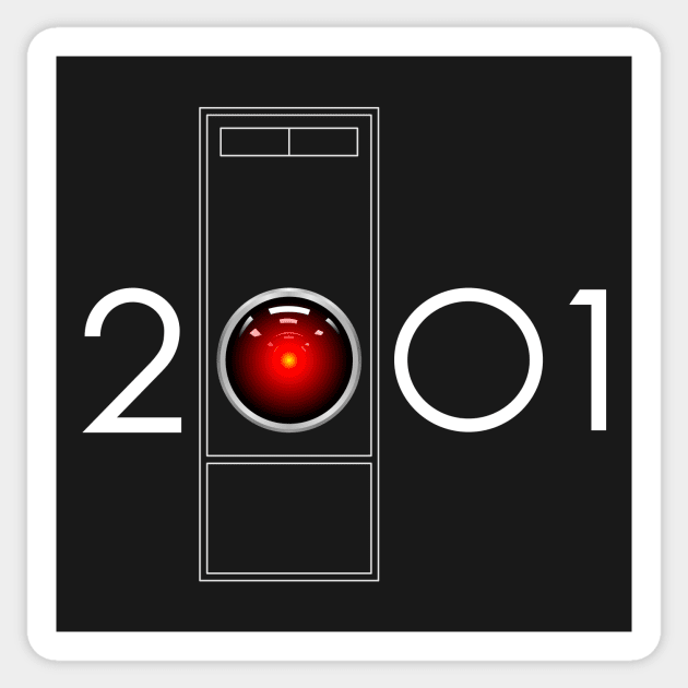 2001 - HAL Sticker by Blade Runner Thoughts